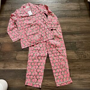 SUR LA VAGUE WOMEN'S STRAWBERRY PAJAMA SET Sz XS/S NWT